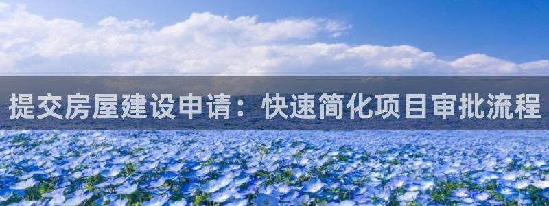 安信可12f12e：提交房屋建设申请：快速简化项目审批流程