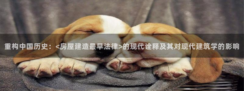 安信12平台介绍：重构中国历史：<房屋建造最早法律>的现代诠释及其对现代建筑学的影响