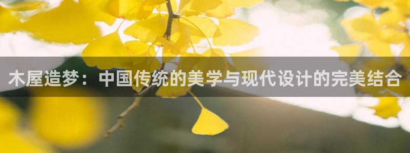 安信12彩票在线网址：木屋造梦：中国传统的美学与现代设计的完美结合