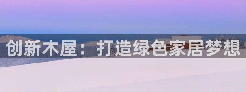 安信312 12：创新木屋：打造绿色家居梦想
