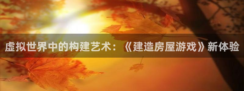 安信地板12mm：虚拟世界中的构建艺术：《建造房屋游戏》新体验
