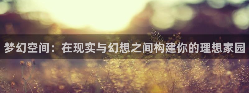 安信12是正规平台吗：梦幻空间：在现实与幻想之间构建你的理想家园