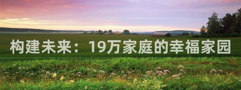 安信12注册登录下戴：构建未来：19万家庭的幸福家园