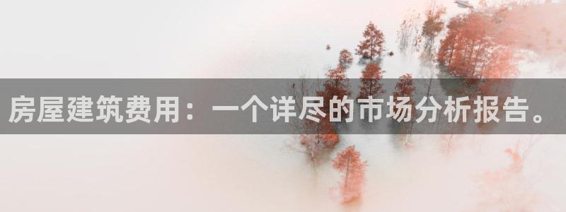 安信12：房屋建筑费用：一个详尽的市场分析报告。
