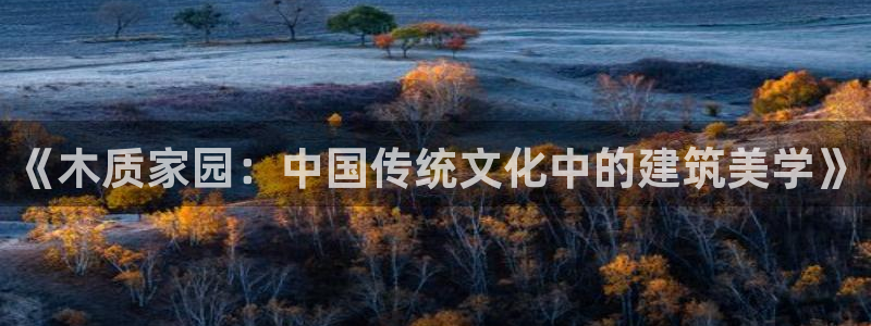 安信12娱乐招商：《木质家园：中国传统文化中的建筑美学》