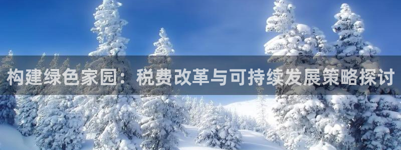 安信12是啥：构建绿色家园：税费改革与可持续发展策略探讨