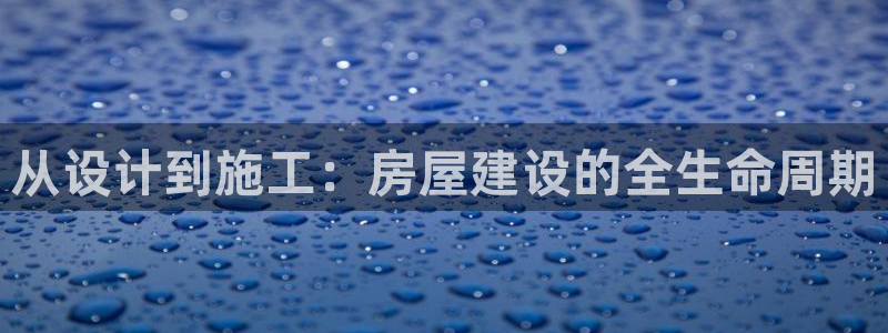 安信12登录网址：从设计到施工：房屋建设的全生命周期