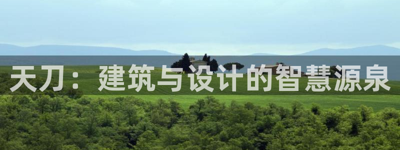 安信12代理：天刀：建筑与设计的智慧源泉